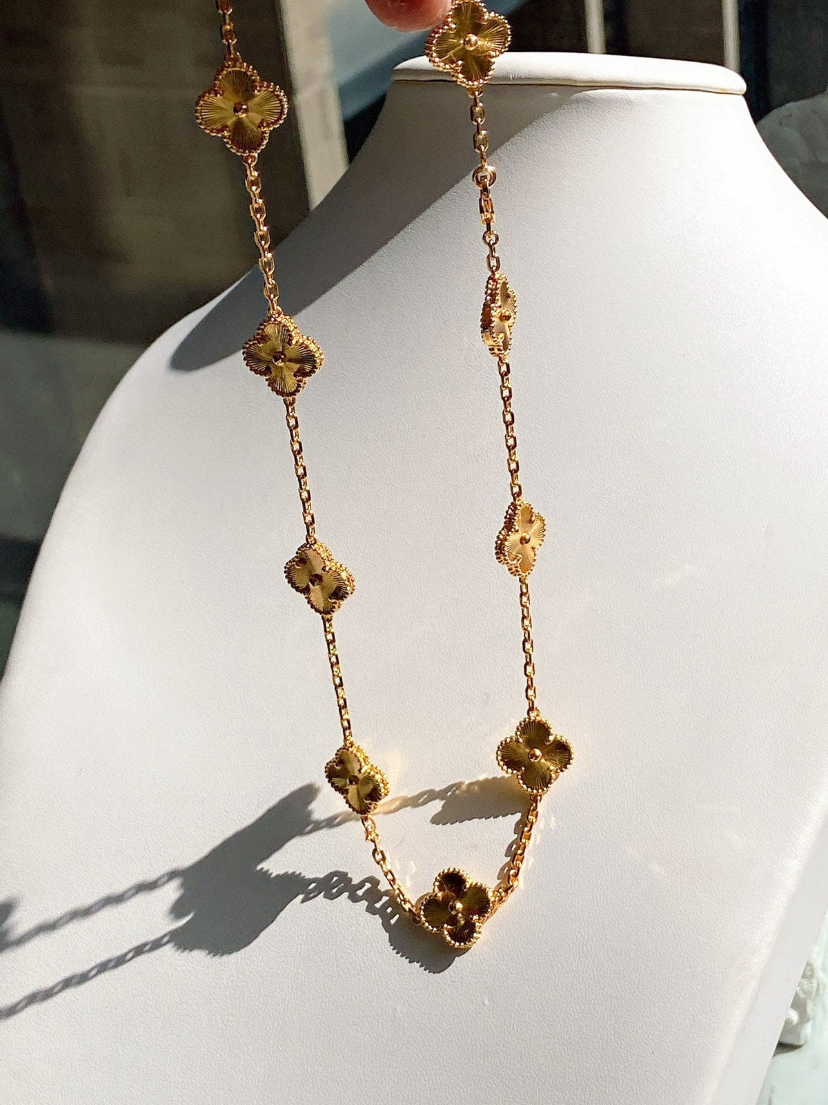 Vintage Alhambra 10 Motifs Necklace Engraved