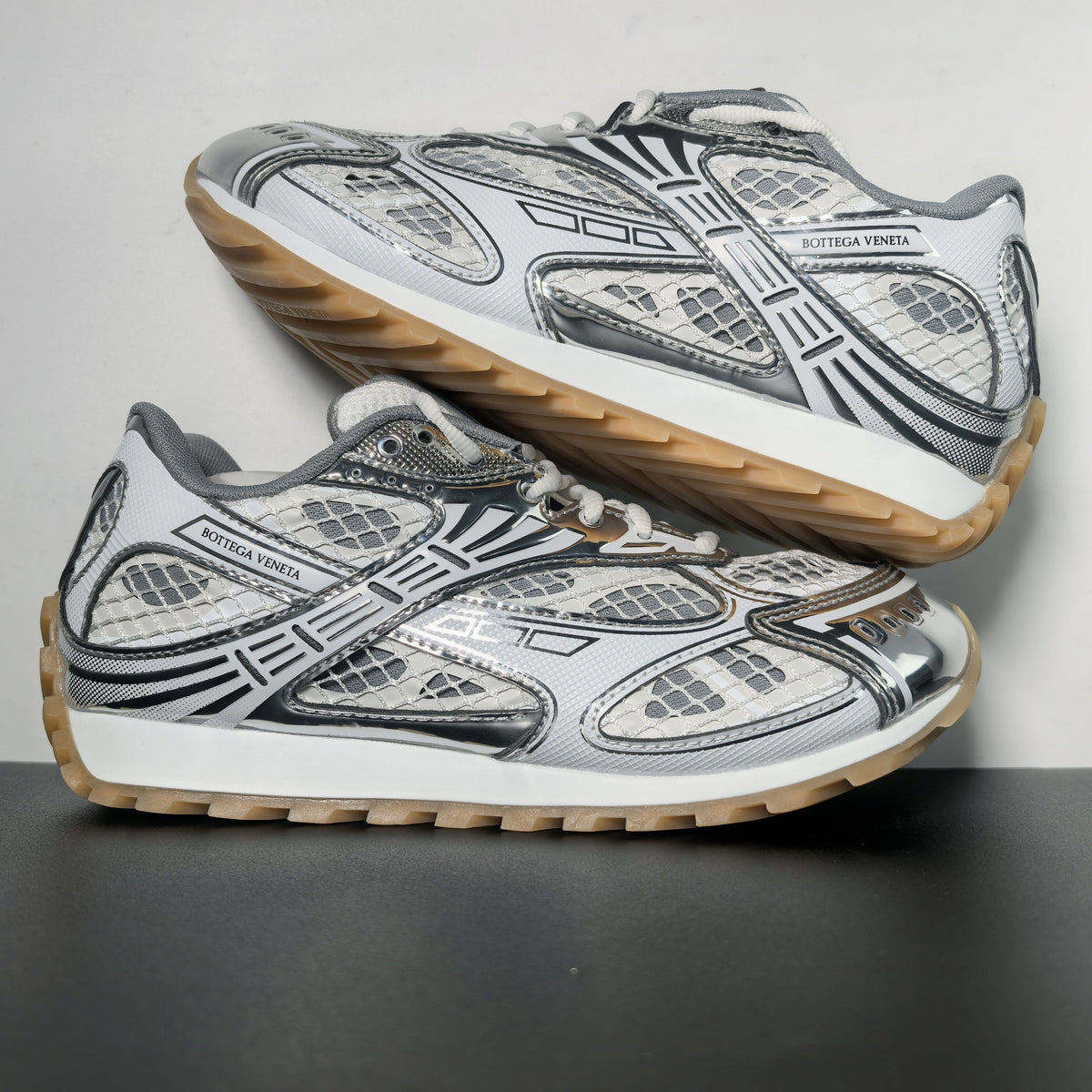 Bottega Veneta Orbit Sneaker ‘Silver White’