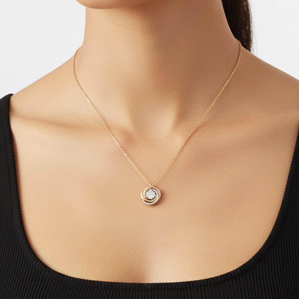 Trinity Harmony Drop Necklace