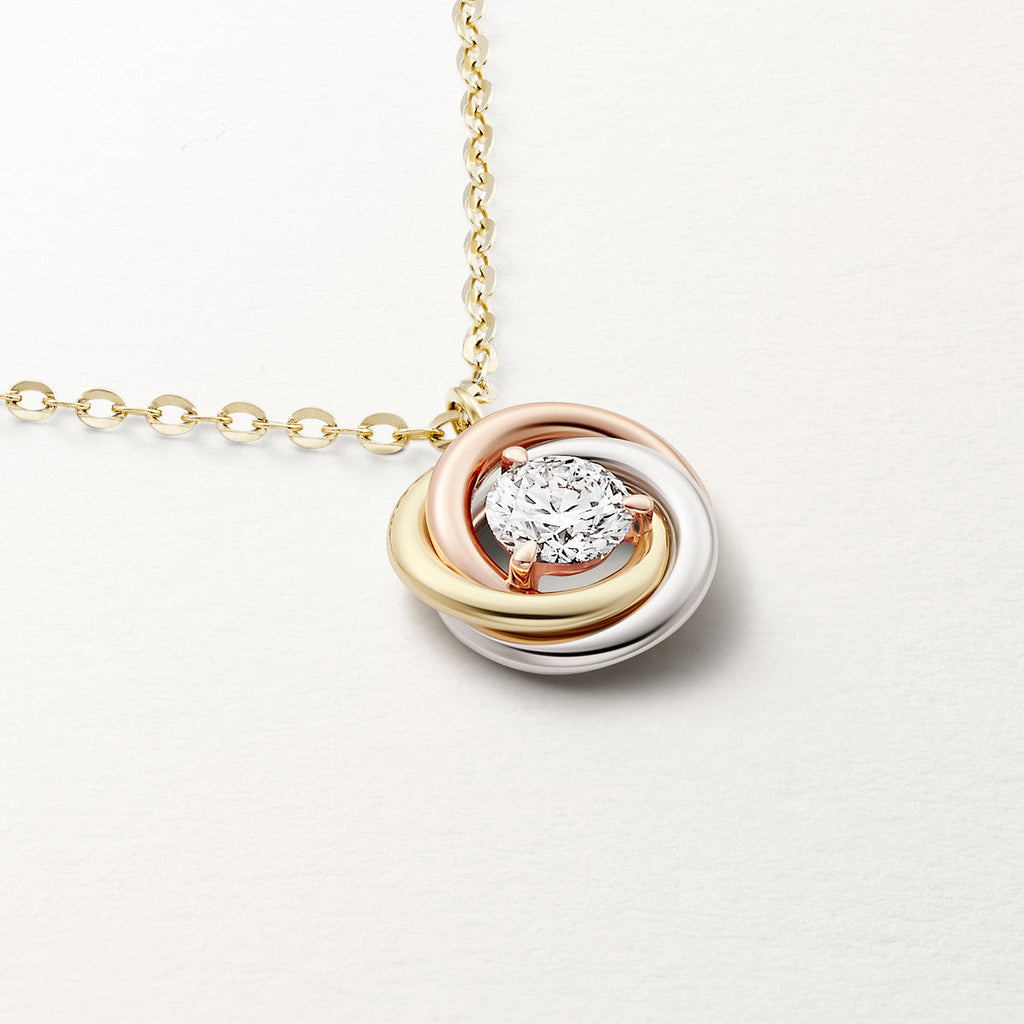 Trinity Harmony Drop Necklace