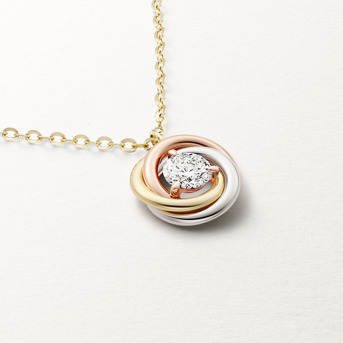Trinity Harmony Drop Necklace