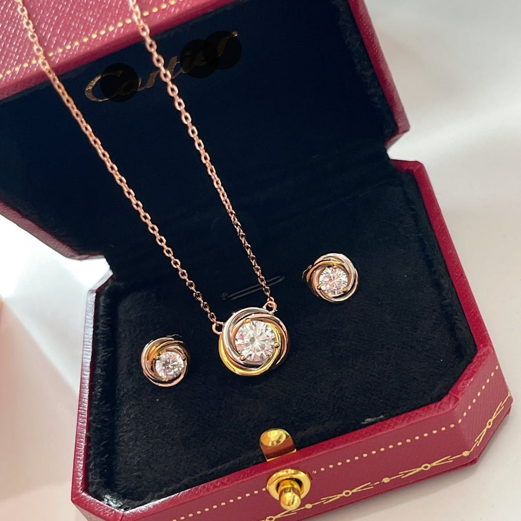 Trinity Harmony Drop Necklace