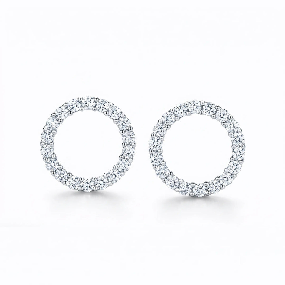 Circle Pavé Earrings