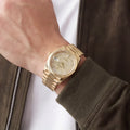 Day-date Diamond Paved Dial Men's 18kt President Watch