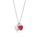 Double Heart Tag Necklace