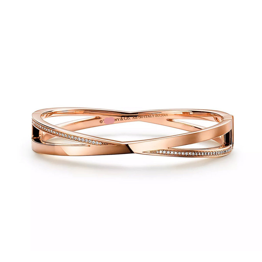 Atlas X Narrow Hinged Bangle Bracelet