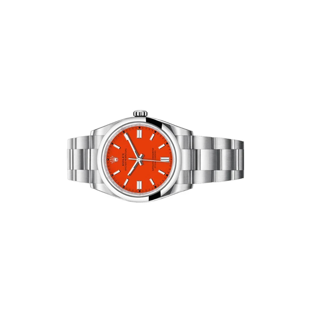Automatic Coral Red Dial Men's Watch