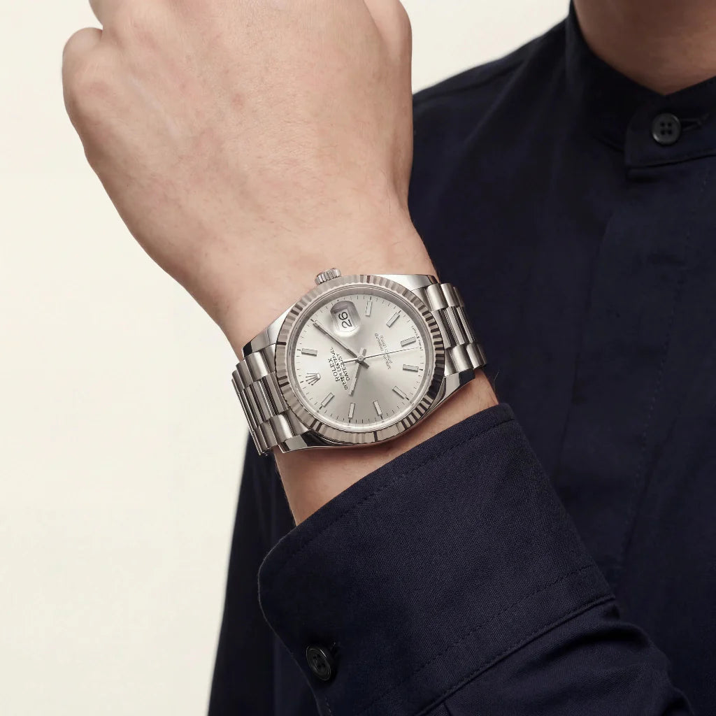 Automatic Men’s Watch With Roman Numeral Dial And Day-Date Display
