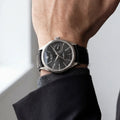 Automatic Mens Watch With Black Dial And Date Display