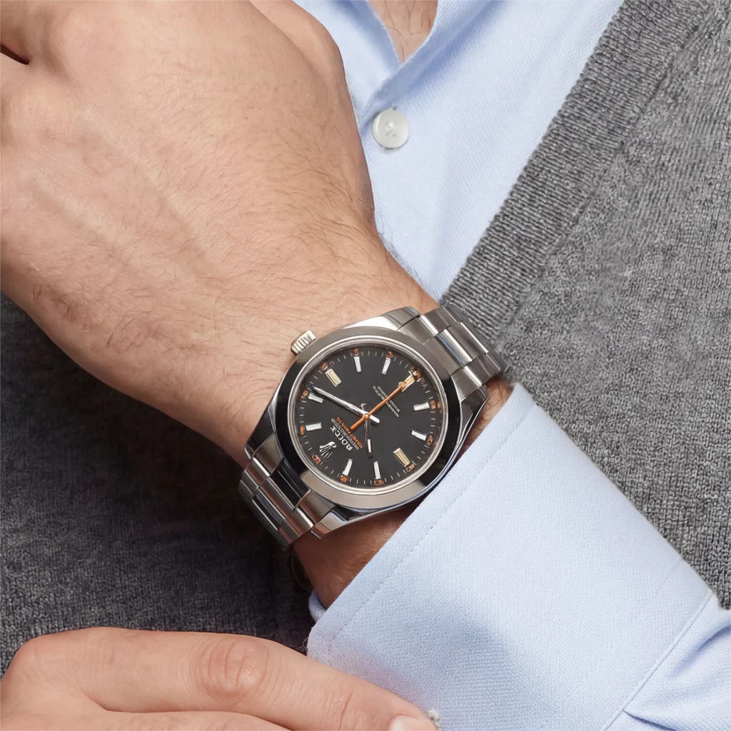 Automatic Watch With Luminous Index Markers