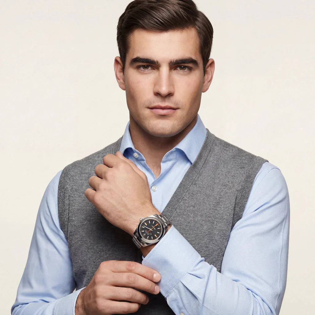 Automatic Watch With Luminous Index Markers