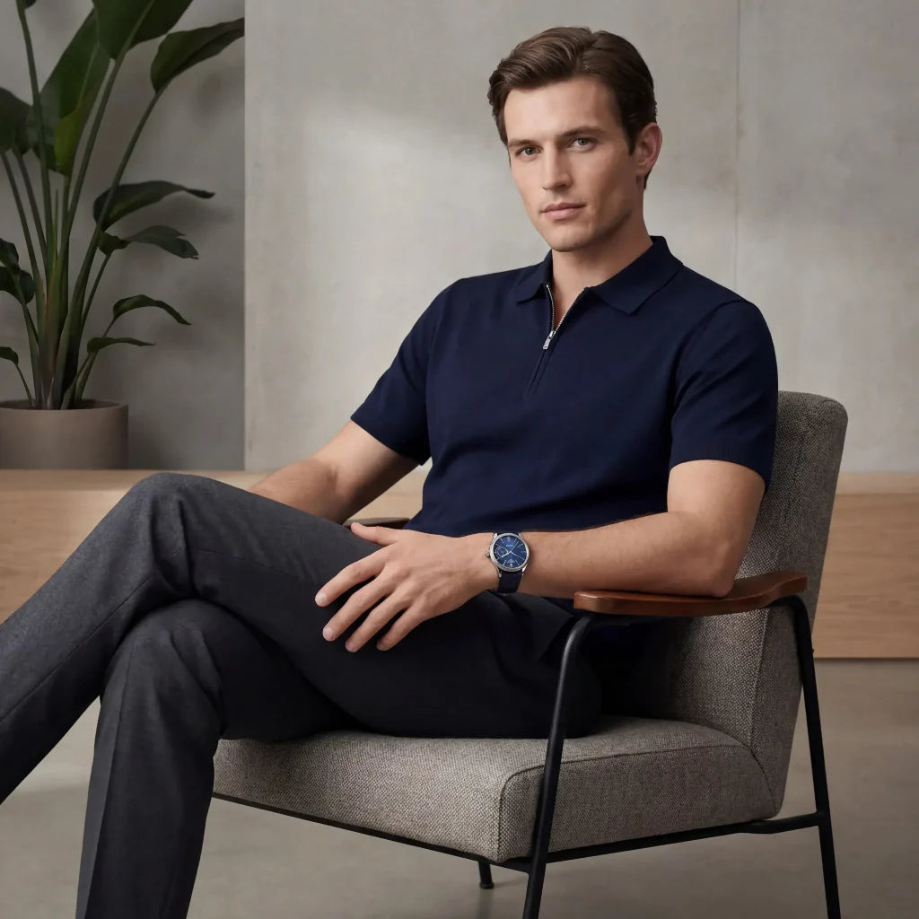 Blue Dial Watch For Men