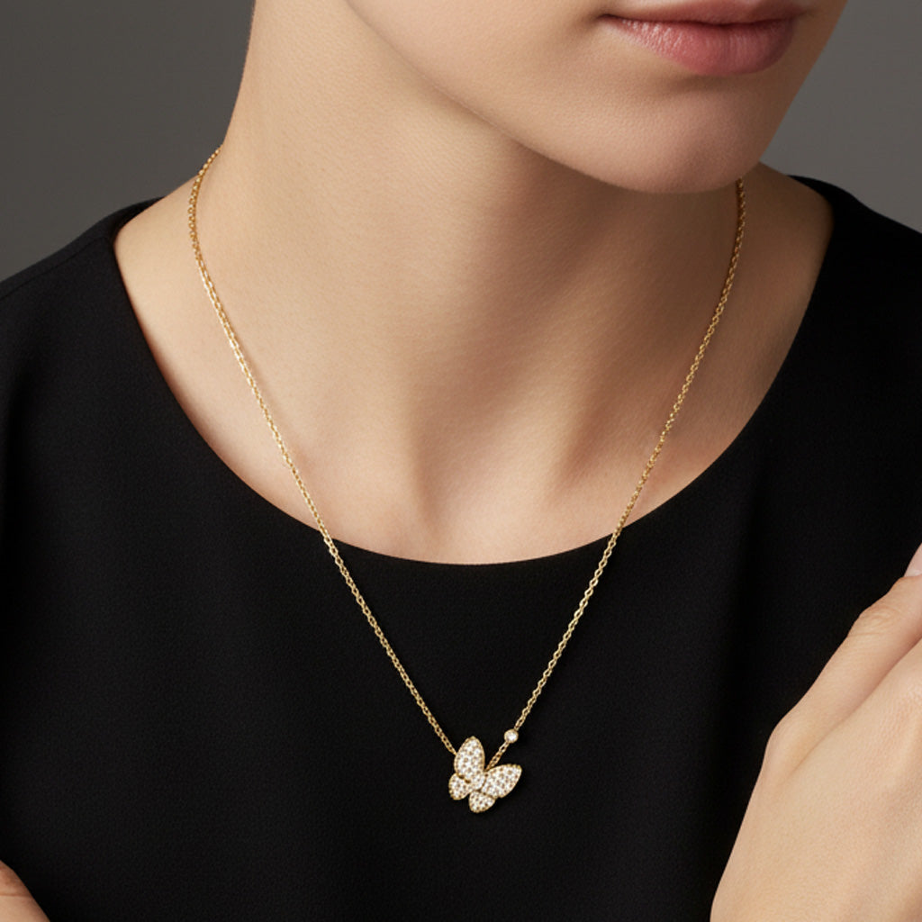 Butterfly Pendant Necklace