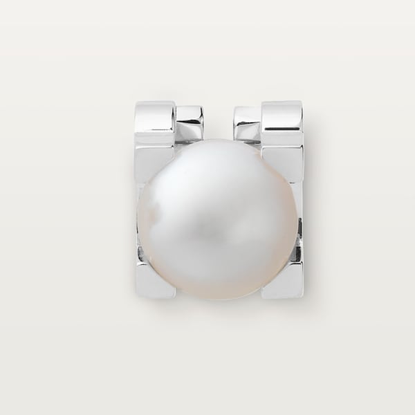 C Shaped Pearl Stud Earrings
