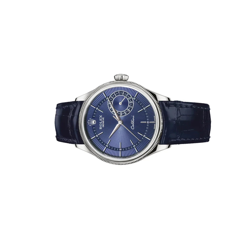 Classic Dress Automatic Men’s Watch With Guilloché Dial And Leather Strap