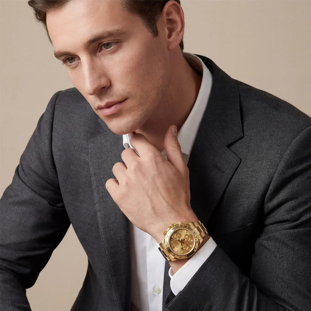 Cosmograph Daytona Champagne Diamond Dial Men's Watch