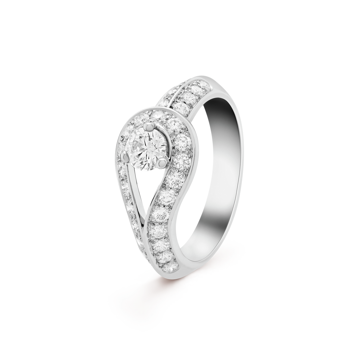 Couture Pavé Solitaire Ring