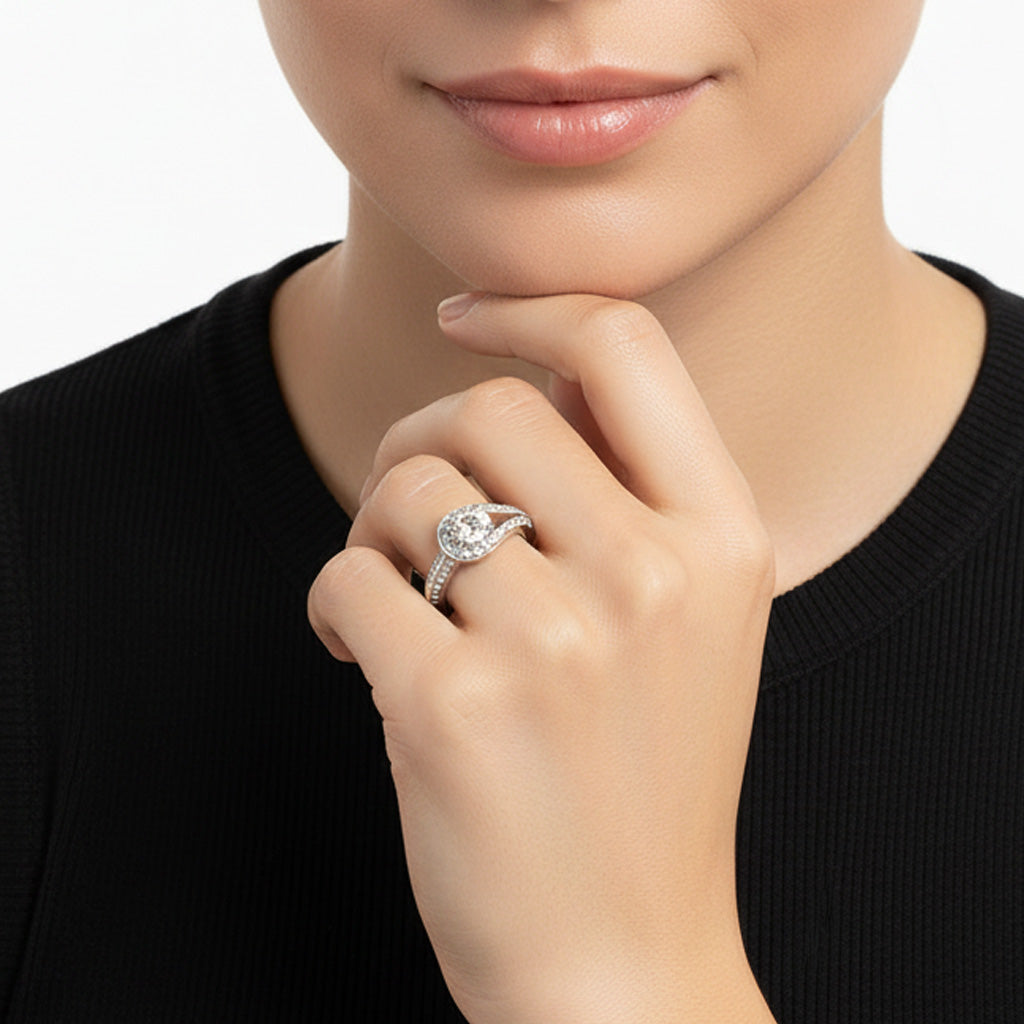Couture Pavé Solitaire Ring