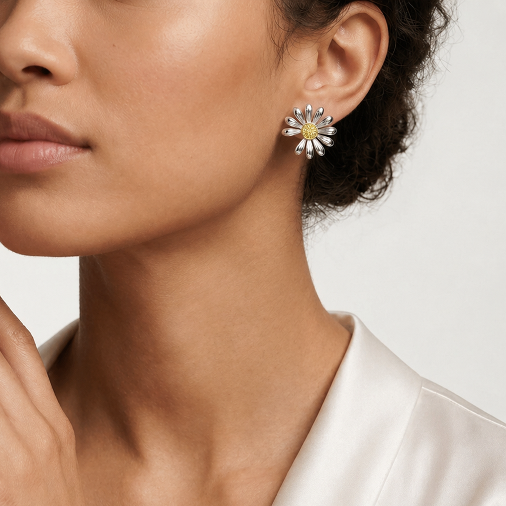 Daisy Bloom Stud Earrings Peaceminusone Inspired