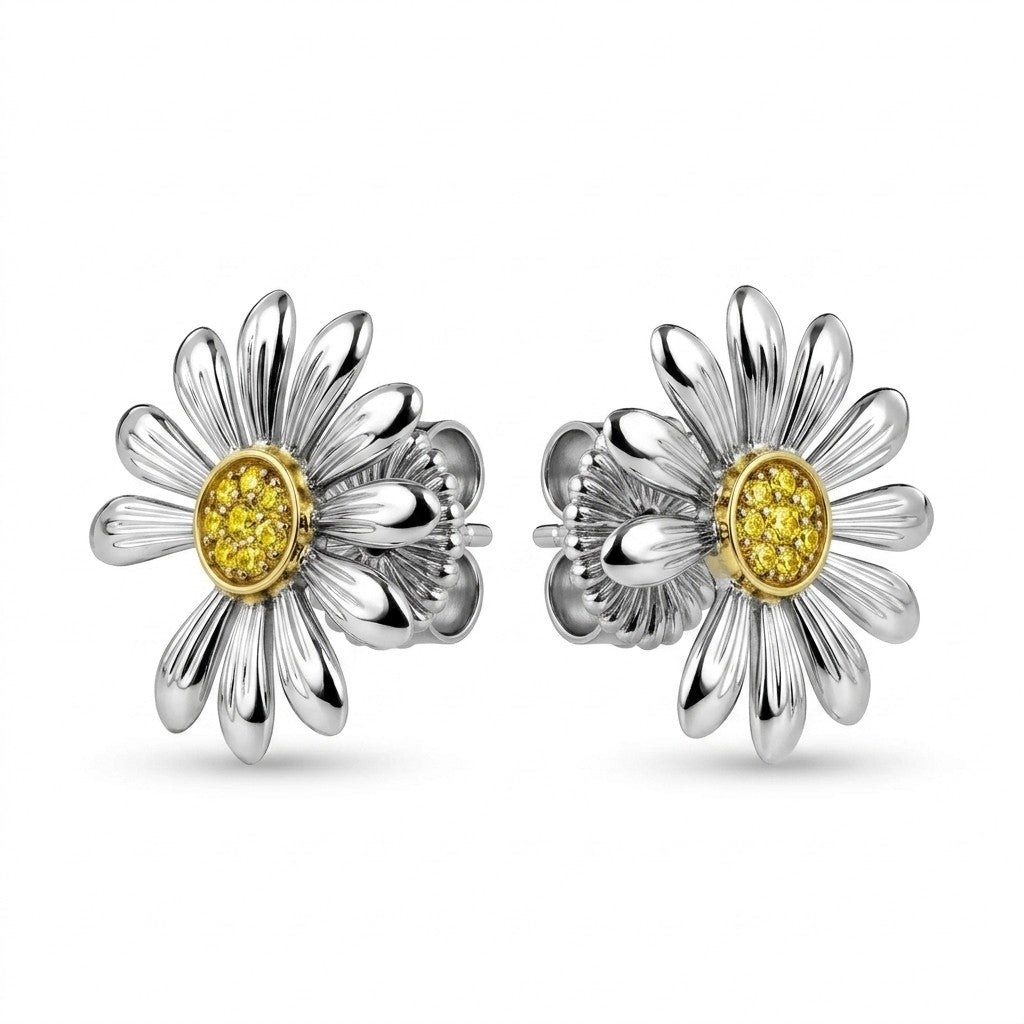 Daisy Bloom Stud Earrings Peaceminusone Inspired