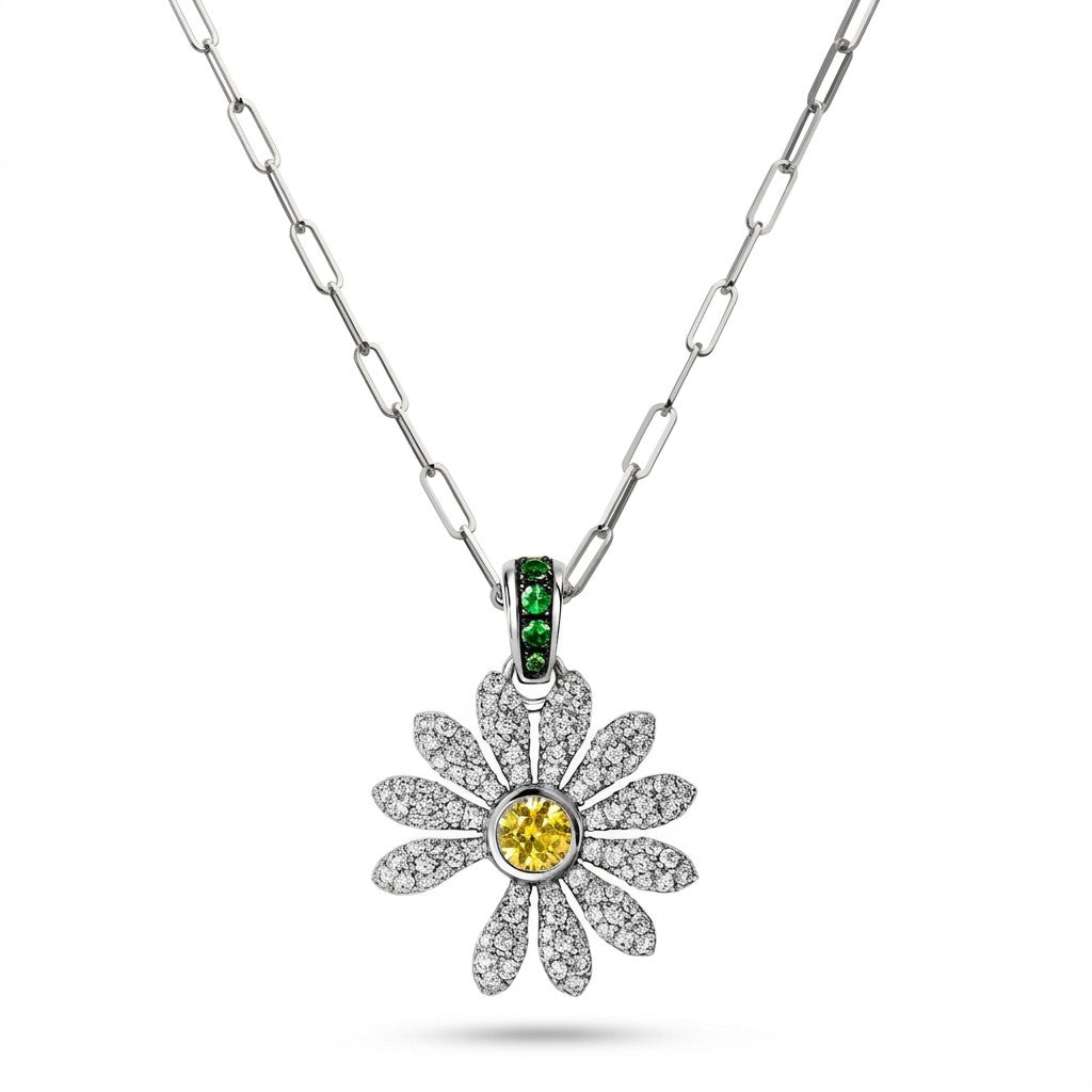 Daisy Pavé Necklace Peaceminusone Inspired