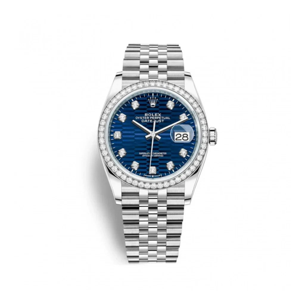 Datejust Automatic Watch With Diamond Hour Markers