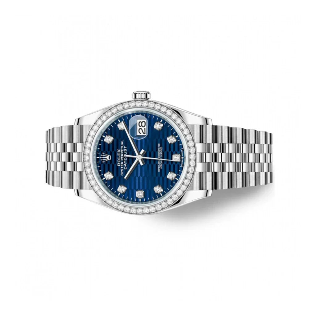 Datejust Automatic Watch With Diamond Hour Markers