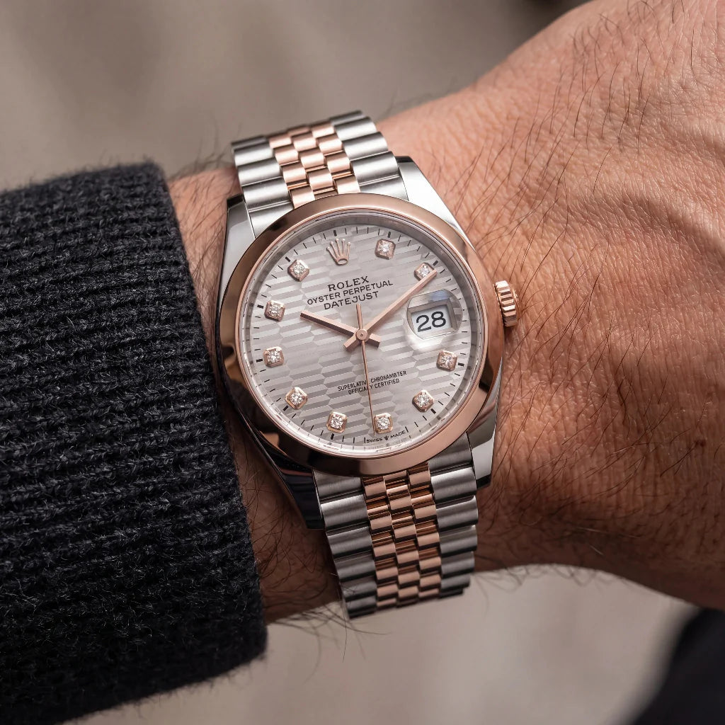 Datejust Automatic Watch With Diamond Index Display