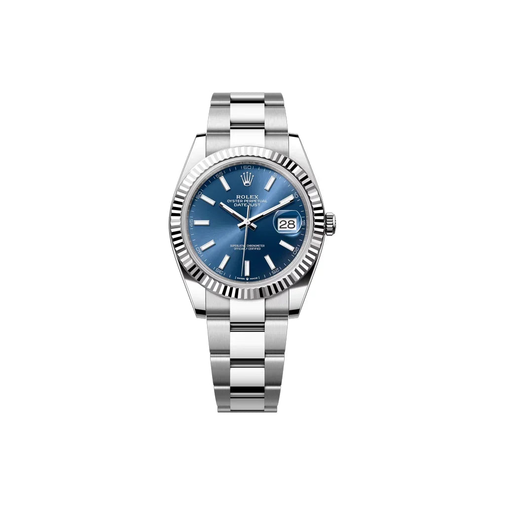 Datejust Men’s Watch With Blue Index Dial