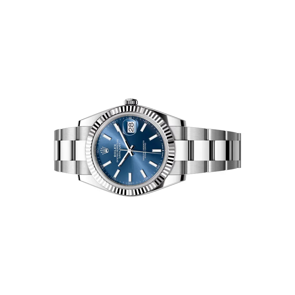 Datejust Men’s Watch With Blue Index Dial