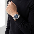 Datejust Men’s Watch With Blue Index Dial