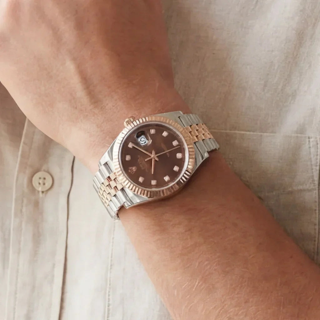 Datejust Men’s Watch With Chocolate Dial
