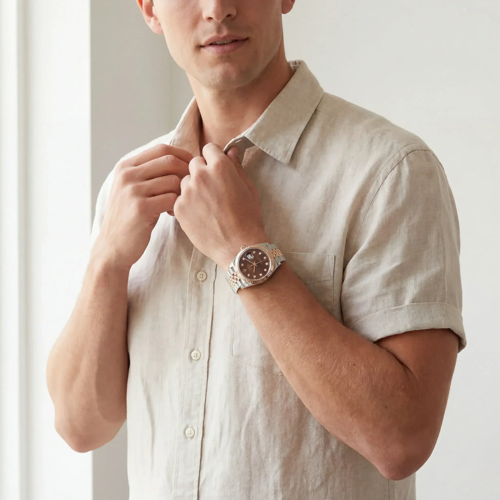 Datejust Men’s Watch With Chocolate Dial