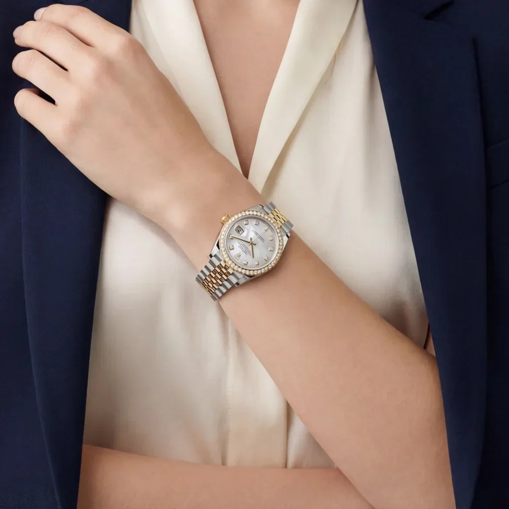 Datejust Mother Of Pearl Dial Bezel Women's Watch