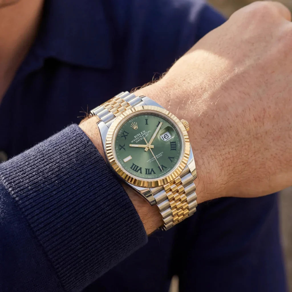 Datejust Olive Green Dial Men's Jubilee Watch