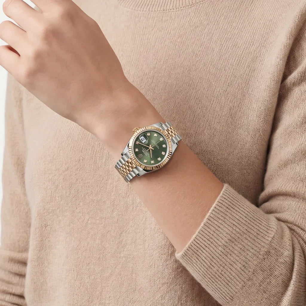 Datejust Olive Green Dial Women's Watch