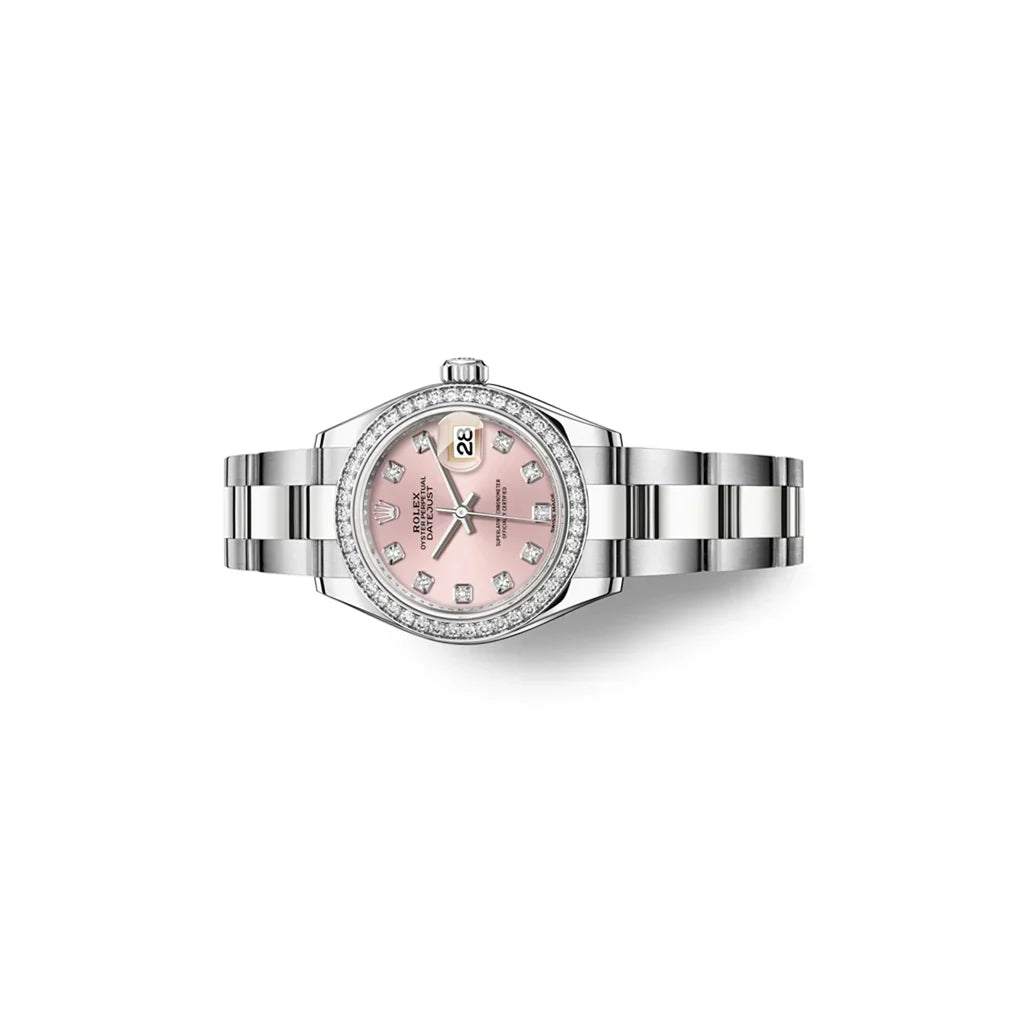 Datejust Pink Dial Bezel Women's Watch