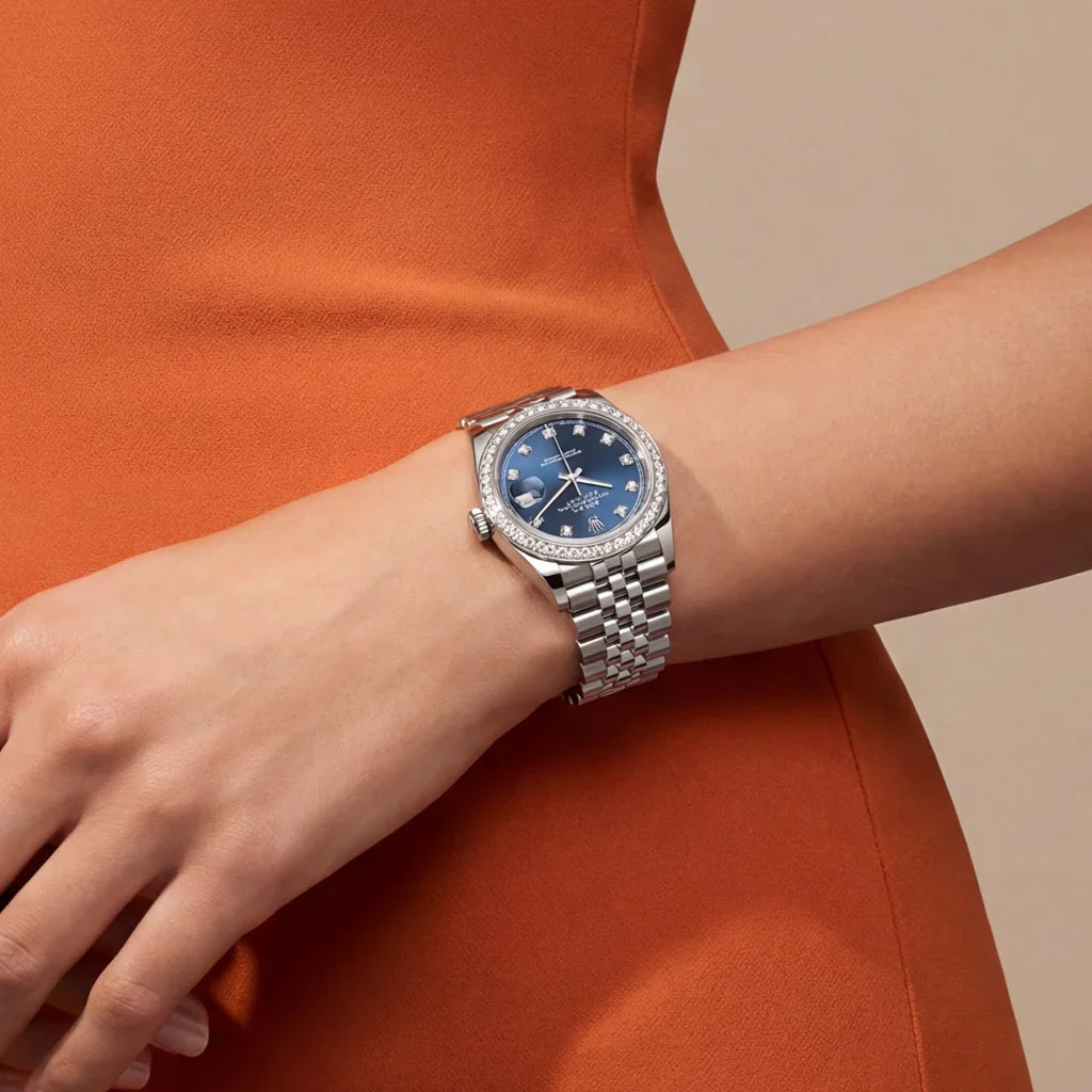 Datejust Women’s Watch With Blue Diamond Dial