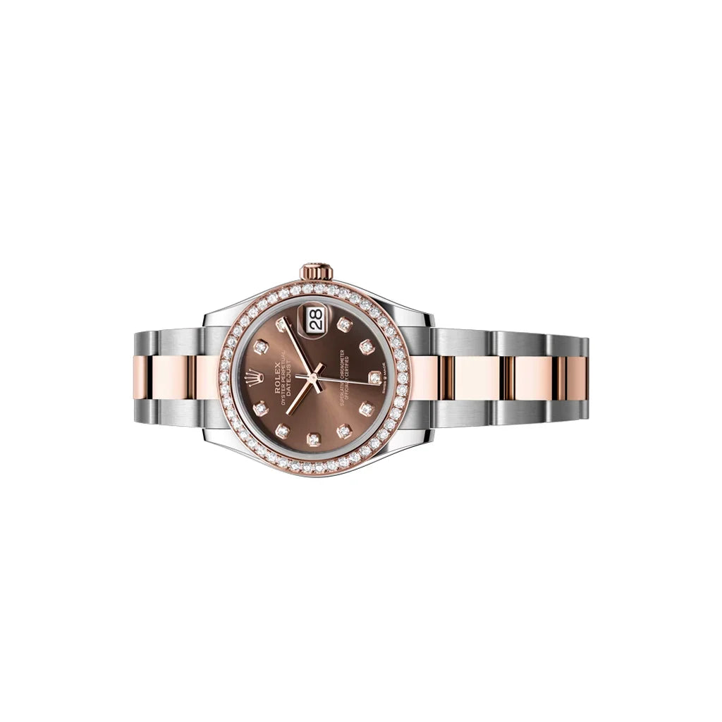 Datejust Women’s Watch With Chocolate Dial And Bezel