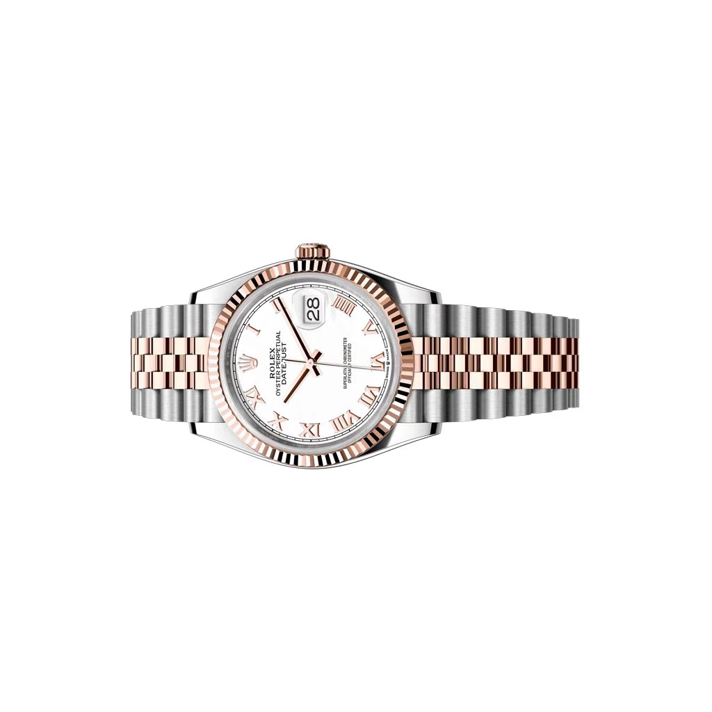 Datejust Women’s Watch With White Roman Dial