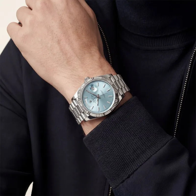Day-Date Automatic Watch With Roman Numeral Dial