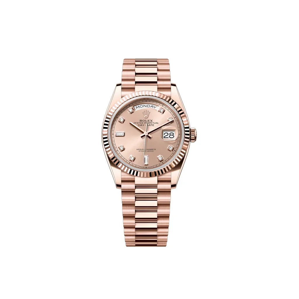 Day-Date Pink Dial Women's Watch