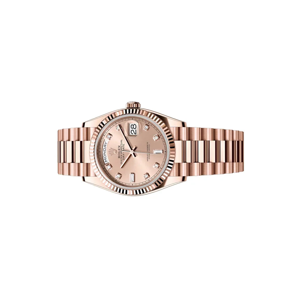 Day-Date Pink Dial Women's Watch
