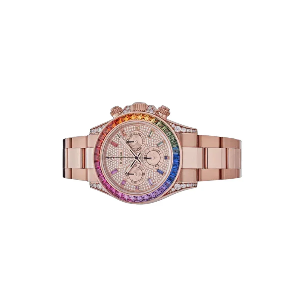 Daytona Chronograph Automatic Rainbow Pave Watch
