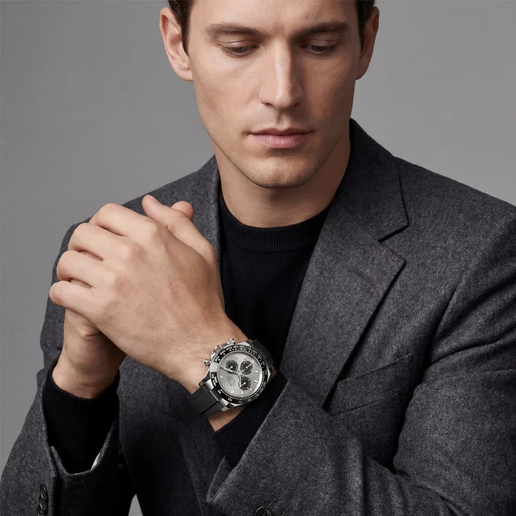 Daytona Grey Dial Oysterflex Mens Watch