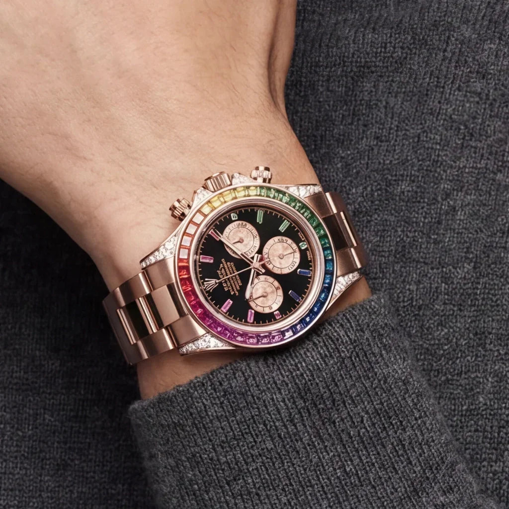 Daytona Rainbow Black Dial Watch