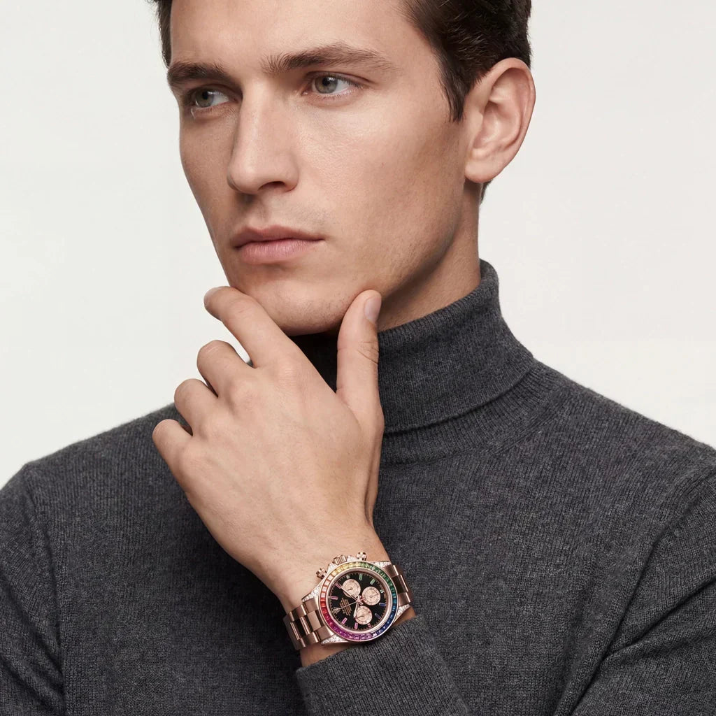 Daytona Rainbow Black Dial Watch
