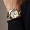 Daytona White Dial Two Tone Mens Watch