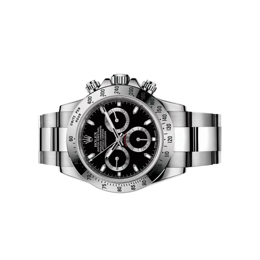 Daytona Zenith Movement Black Dial Mens Watch