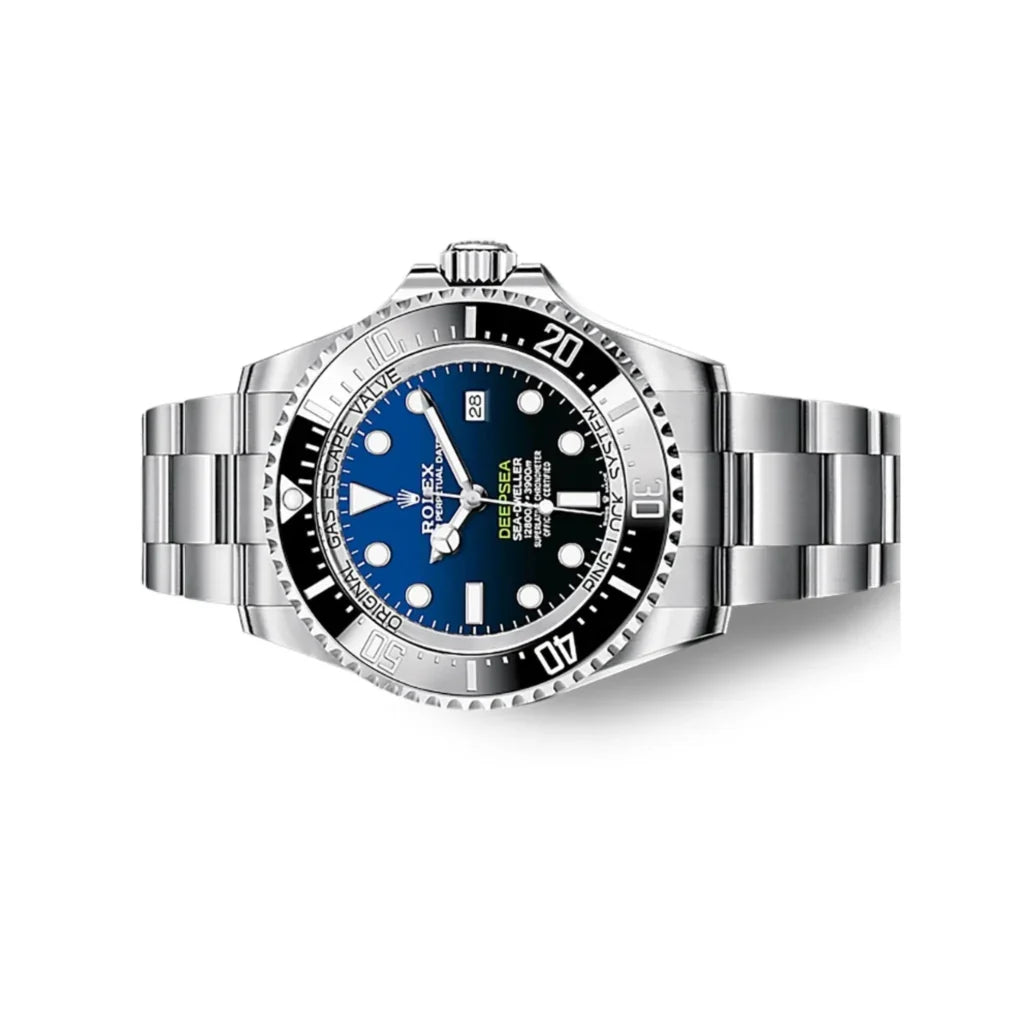 Deepsea D-blue Automatic Men’s Dive Watch With Unidirectional Bezel